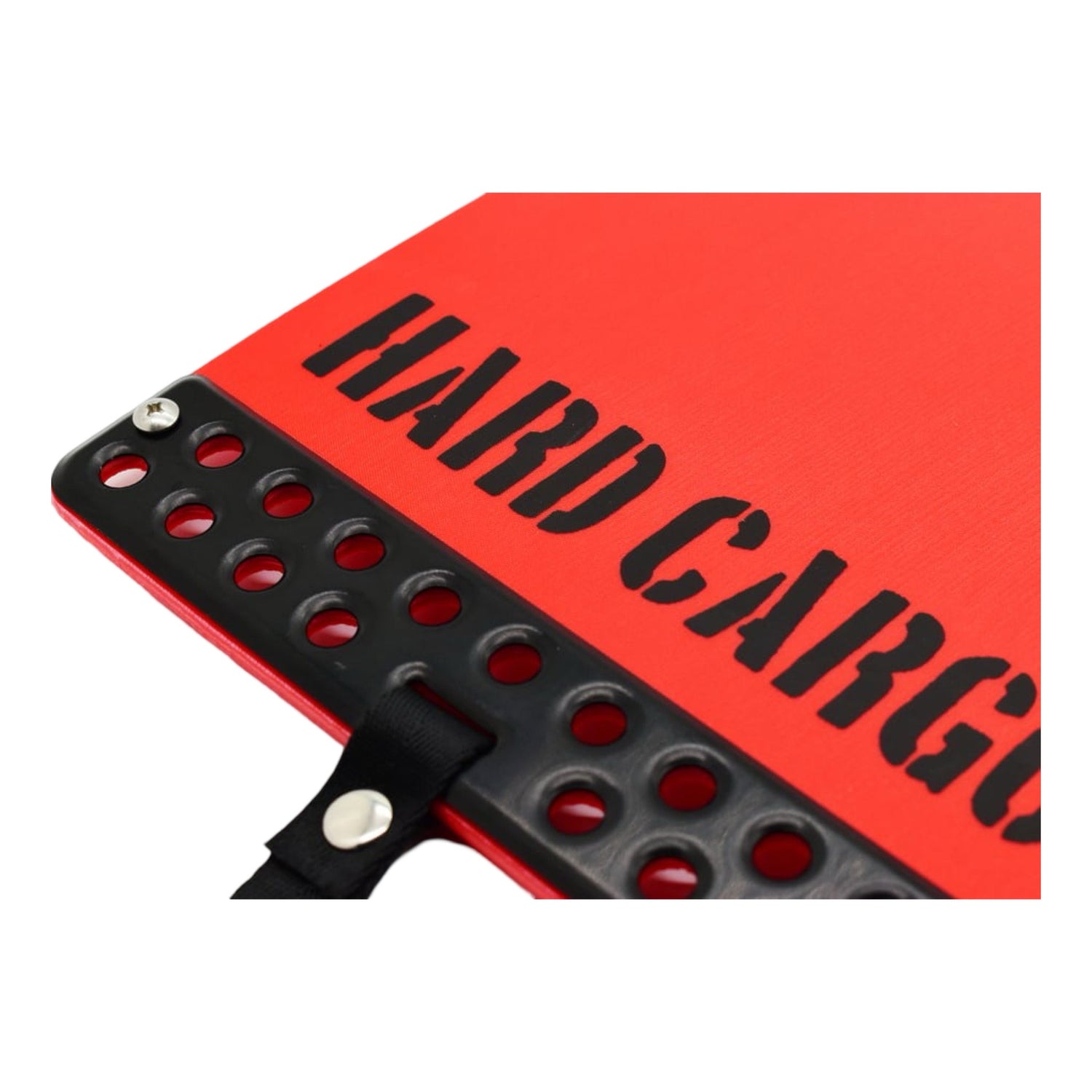 Hard Cargo Mud Flaps Red with Black Logo Kei Truck Garage Sydney Australia